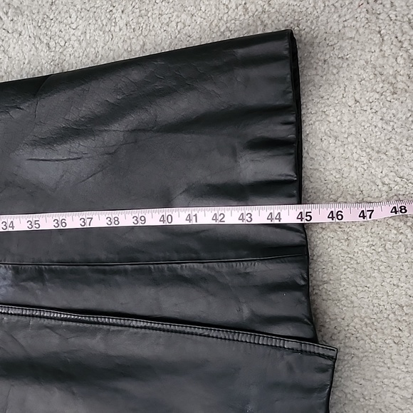 EUC Georgetown Leather Design Vintage Collared Belt Trenchcoat Size 9/10 - Picture 11 of 16